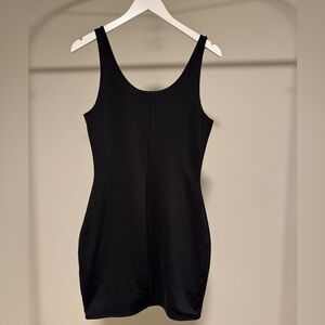 Express Body Contour Sleeveless Mini Black Dress